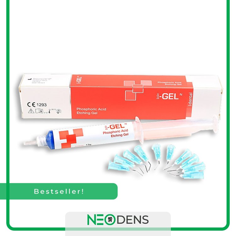 i-GEL 37% Phosphoric Acid Etch Gel Syringe 12g + 10x Tips