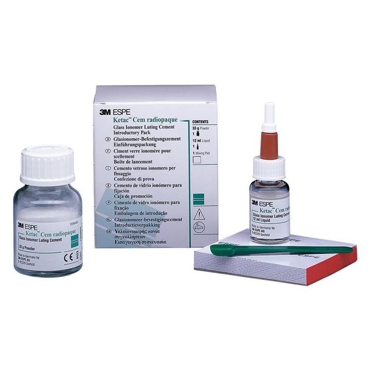 Ketac Cem Radiopaque Intro Pack Powder 33g Liquid 12ml (37200)