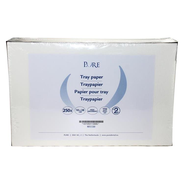Tray Paper White 18x28cm a250