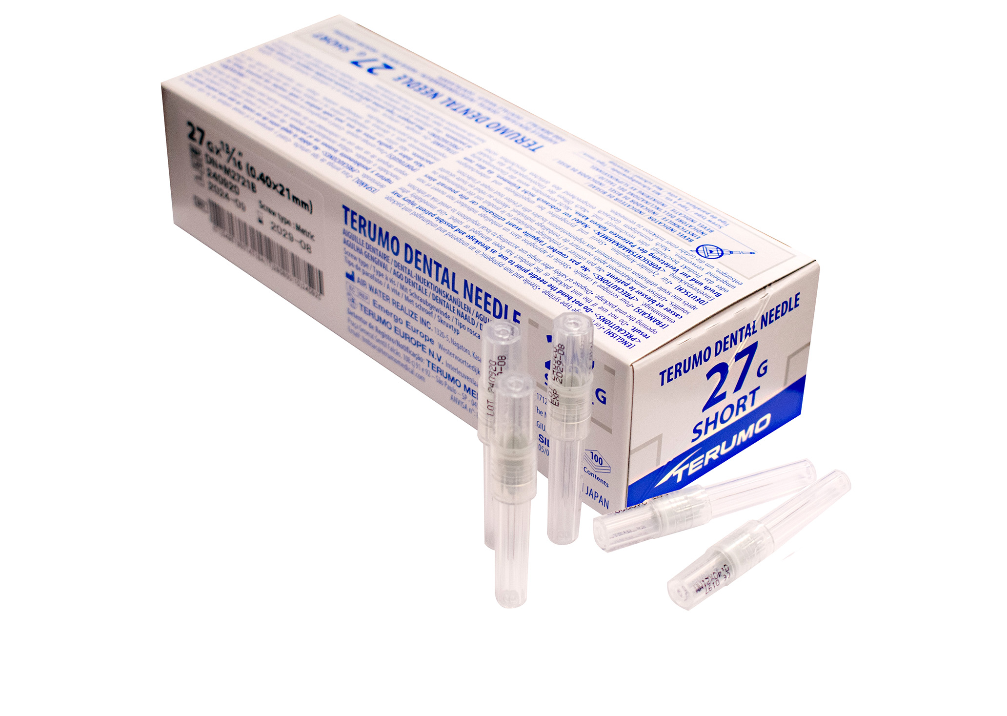 Carpule Terumo 27G 0,4x35mm Long a100