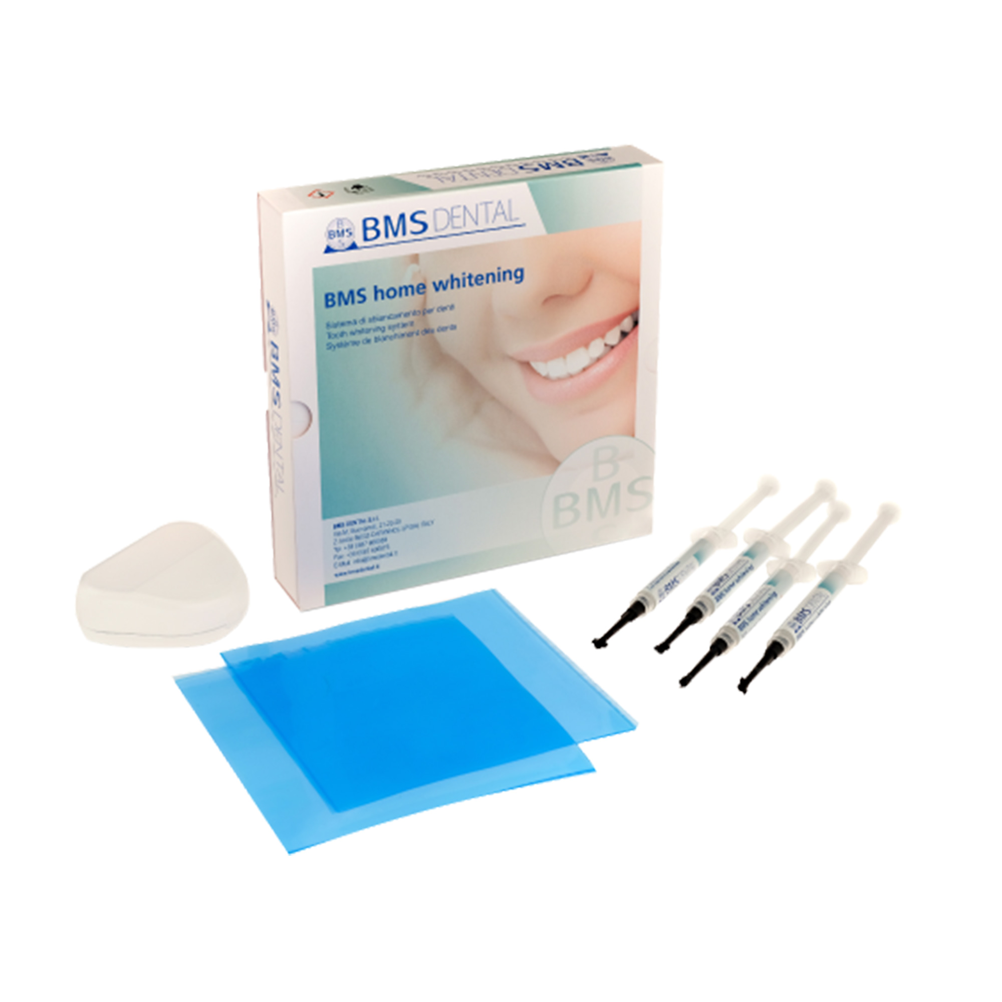 BMS White Gel Kit Home 16% 4x3ml + Bleaching Foils